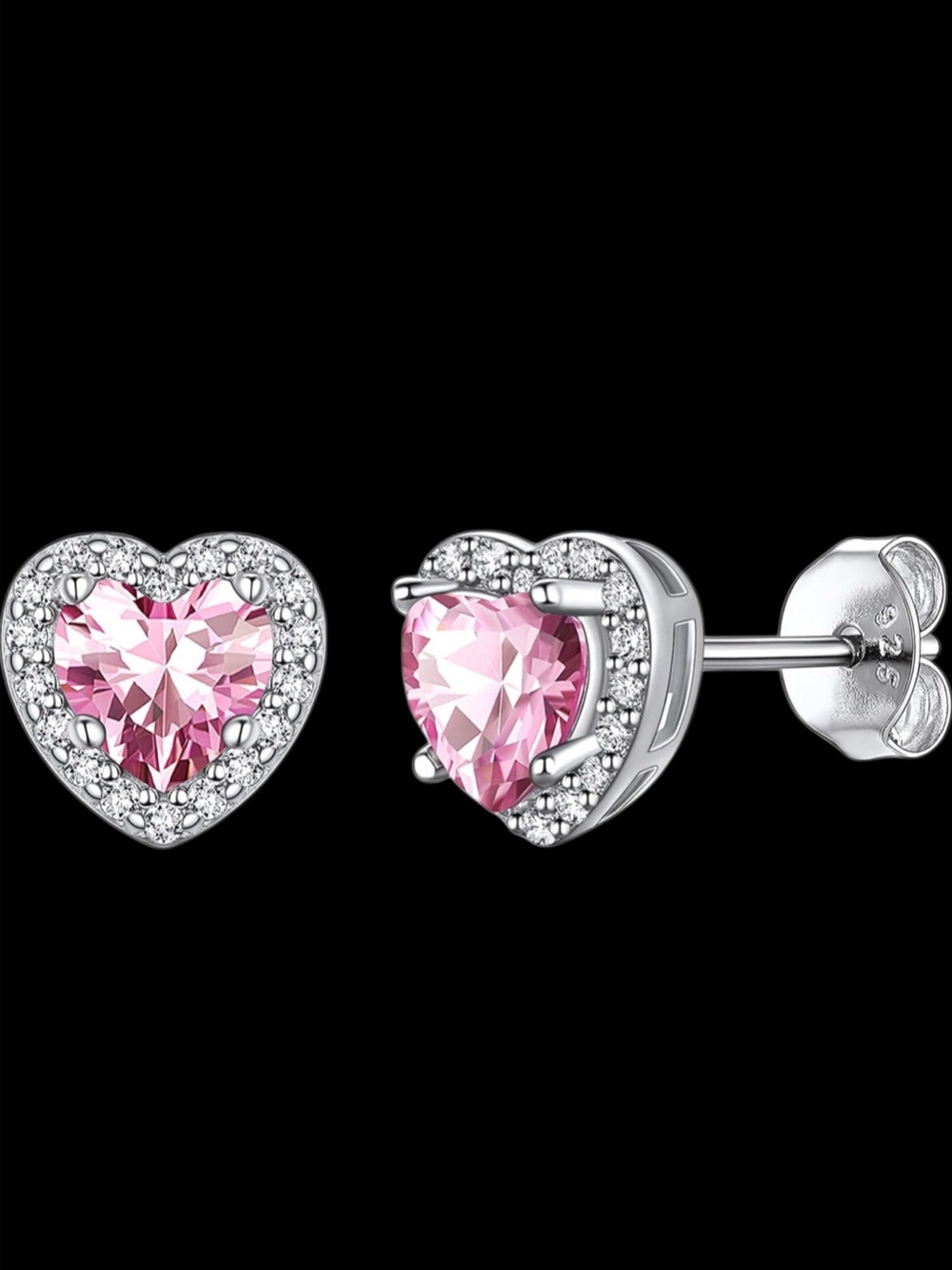 925 STERLING SILVER LAB Created Tourmaline STUD EARRINGS